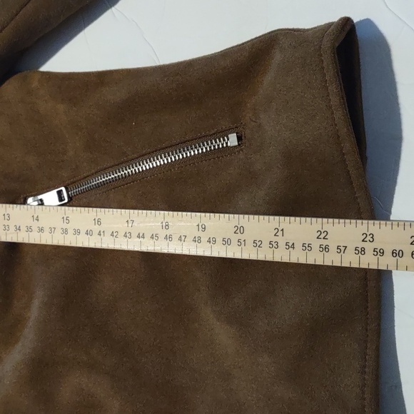 H&M Faux Suede Moto Style Jacket with Zipper details - Picture 12 of 14